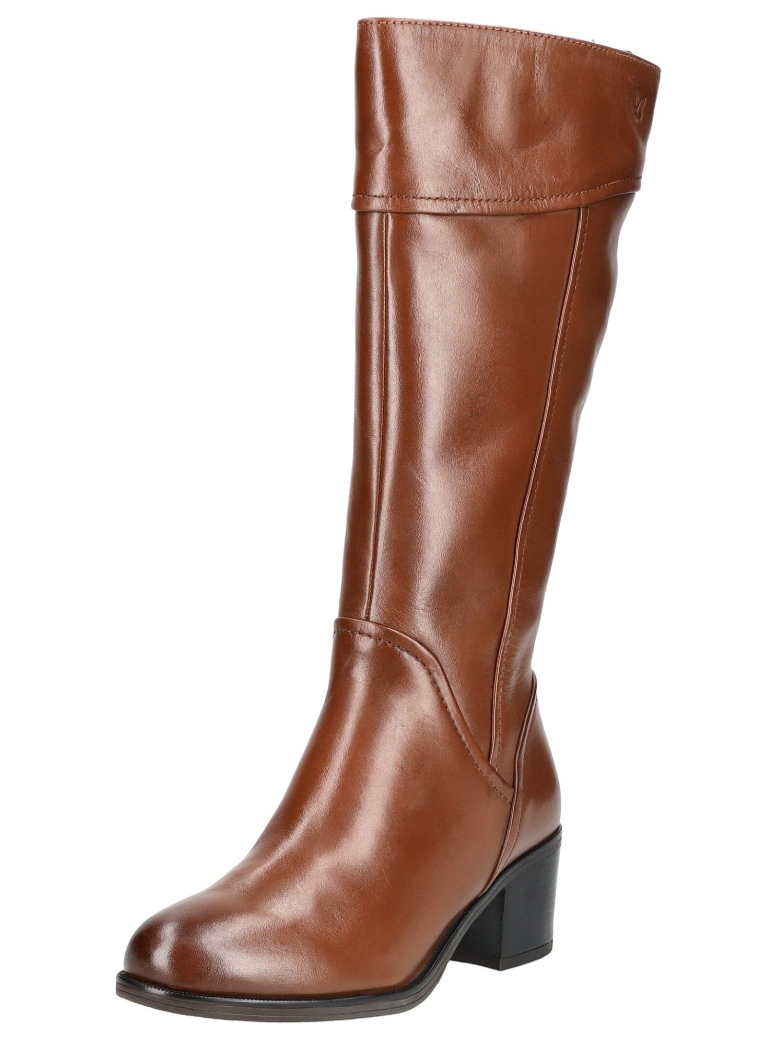 Stiefel CAPRICE "Caprice Stiefel Nappaleder", Damen, Gr. 41, braun (cognac), Nappaleder, Schuhe Stiefel