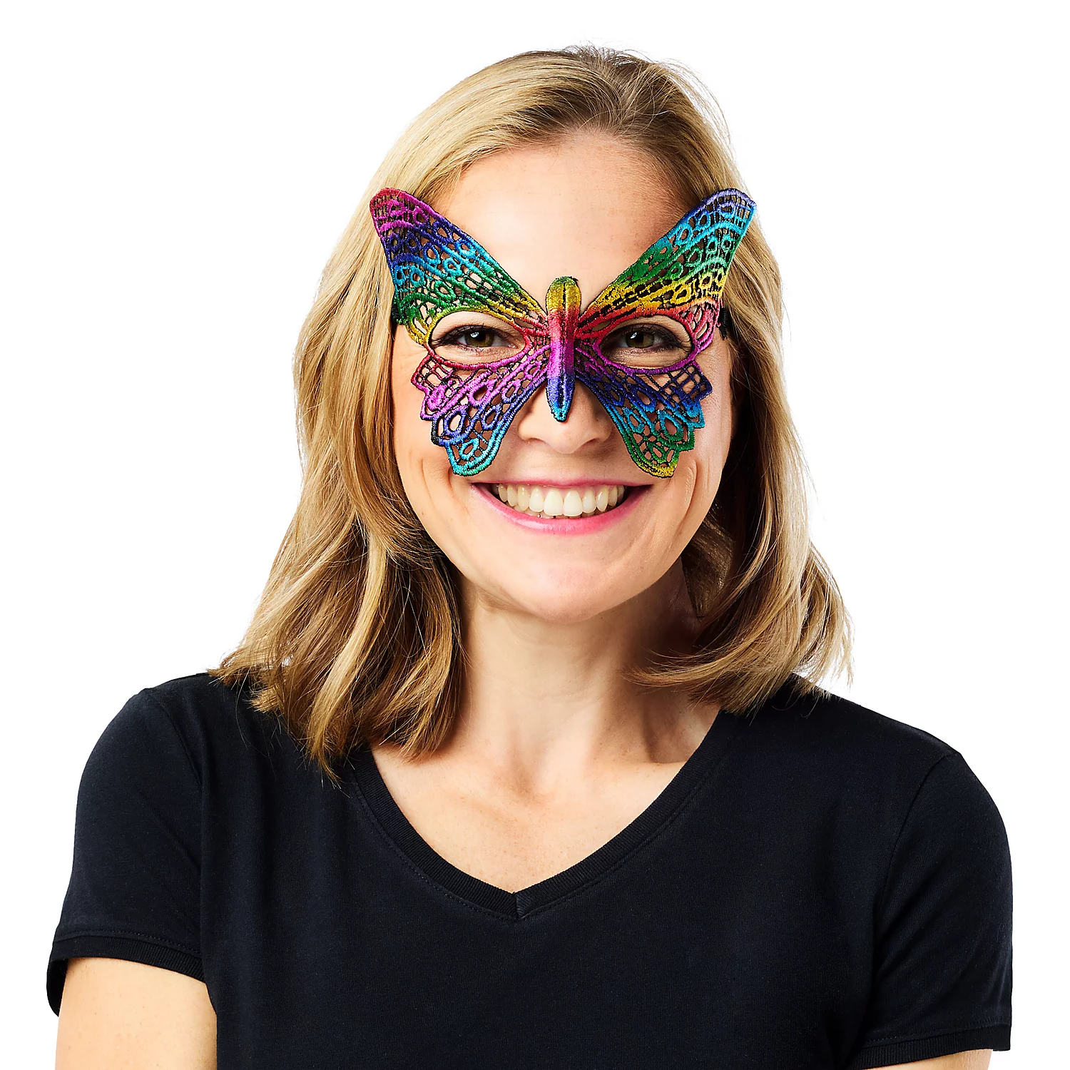 Spitzen-Maske Schmetterling, bunt Image