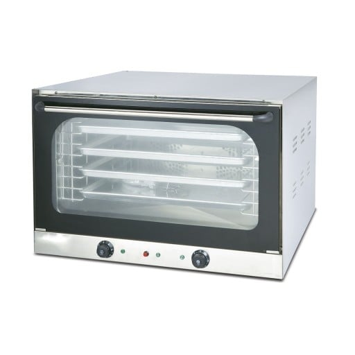 Ristoattrezzature Elektrobackofen mit 4 Blechen 60x40 cm, Dampfumluft mit Grill und manueller Steuerung, 5 kW Image