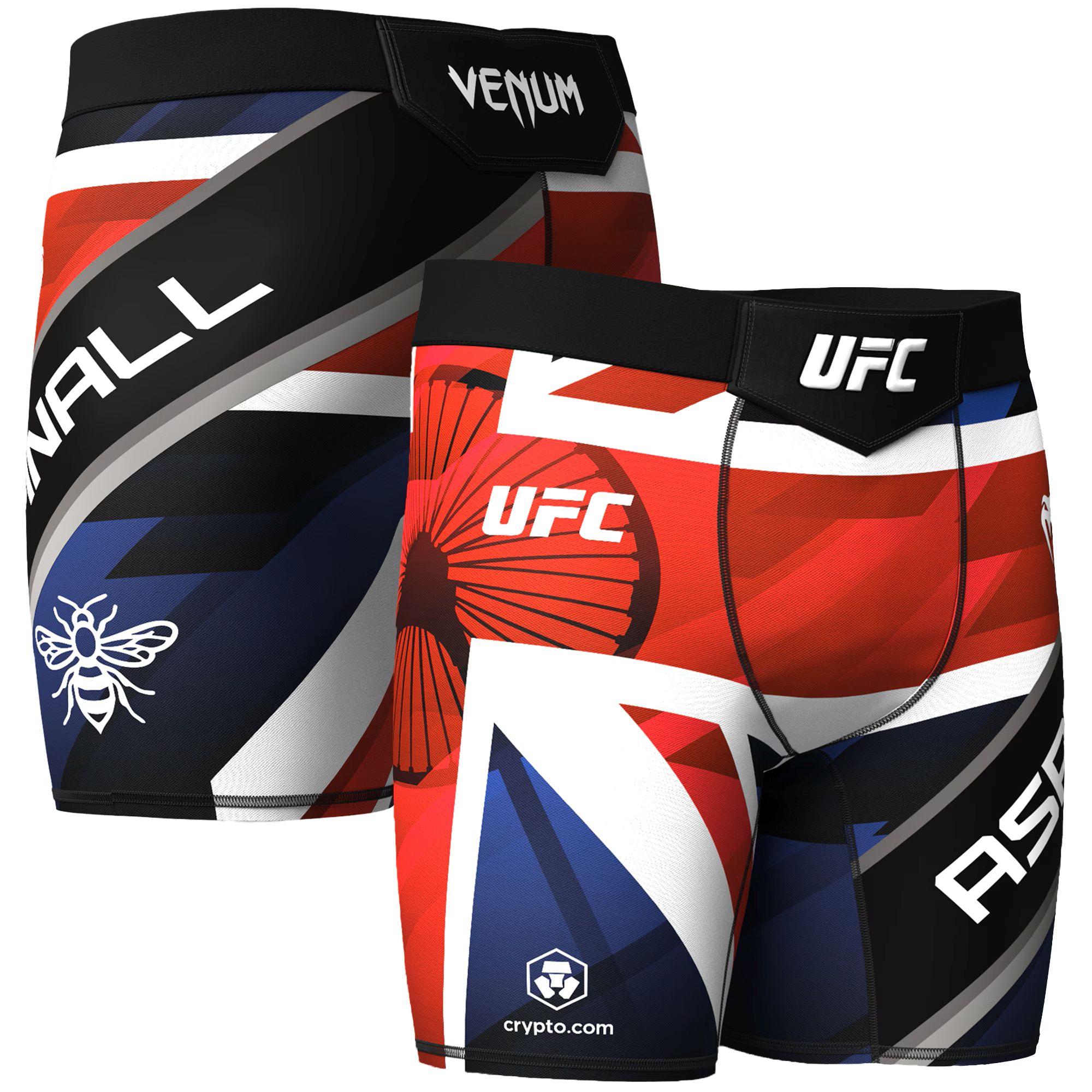 UFC Tom Aspinall Adrenaline Unrivaled by Venum Short Fit Fight Short - Blue/Red/White - Mens Image