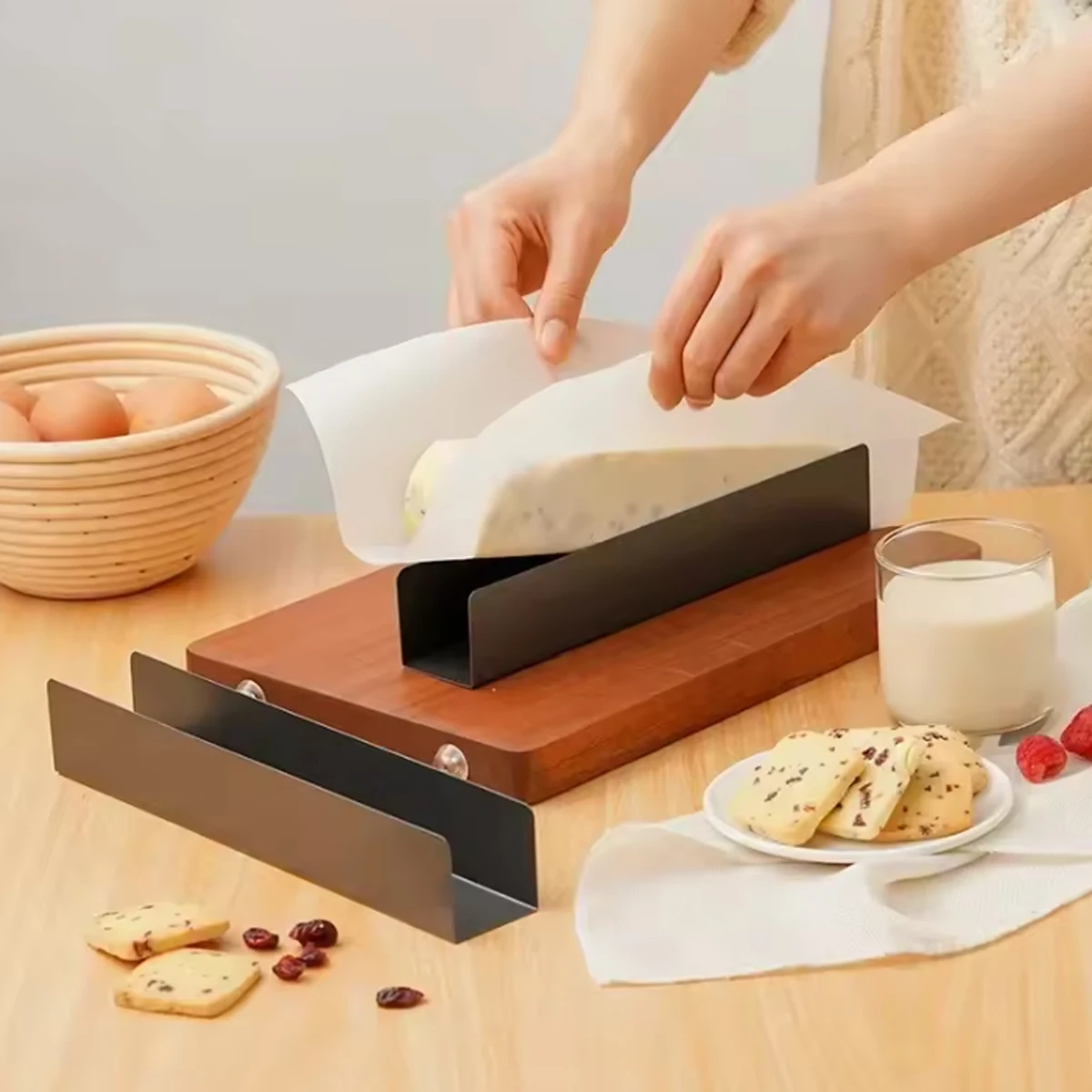 Nicht-stick Cranberry Cookie Form Keks Kuchen Brot Form Cookie Form Carbon Stahl Baguette Cranberry U-förmigen Cookie Schablone werkzeug Image