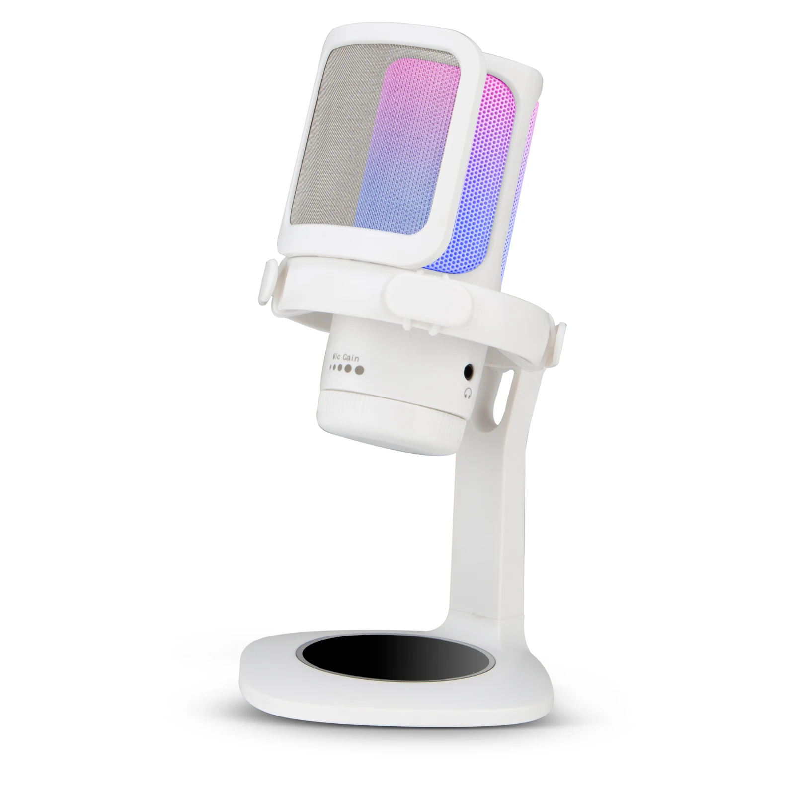 Microfono USB Bolanle Microfono RGB Condensatore Microfono da gioco per podcast Studio di registrazione Streaming Laptop PC desktop