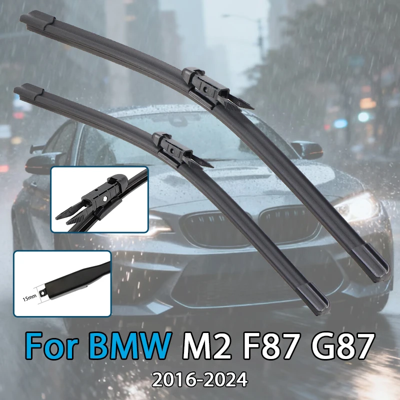 Für BMW M2 F87 G87 2016-2024 Auto Wischer Klinge Front Scheibenwischer Fit Pinch Tab Arm Windschutzscheibe Auto Wischer klingen Image
