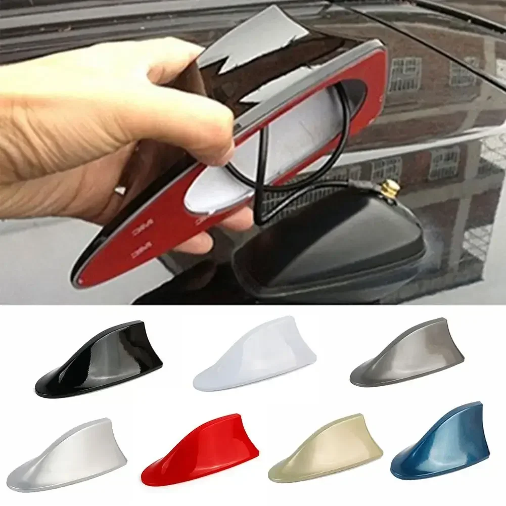 ISGTDRM Car Shark Fin Car Shark Antenna Radio FM Signal for All Automobiles Aerials Auto Exterior Styling Replacement Parts