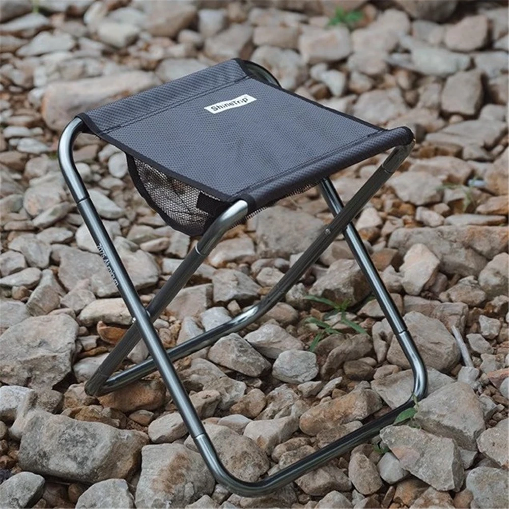 Großer Picknickstuhl für Erwachsene, Campingstuhl, Klapphocker, tragbarer, leichter Sitz für den Außenbereich, mit Tragetasche zum Angeln, Wandern