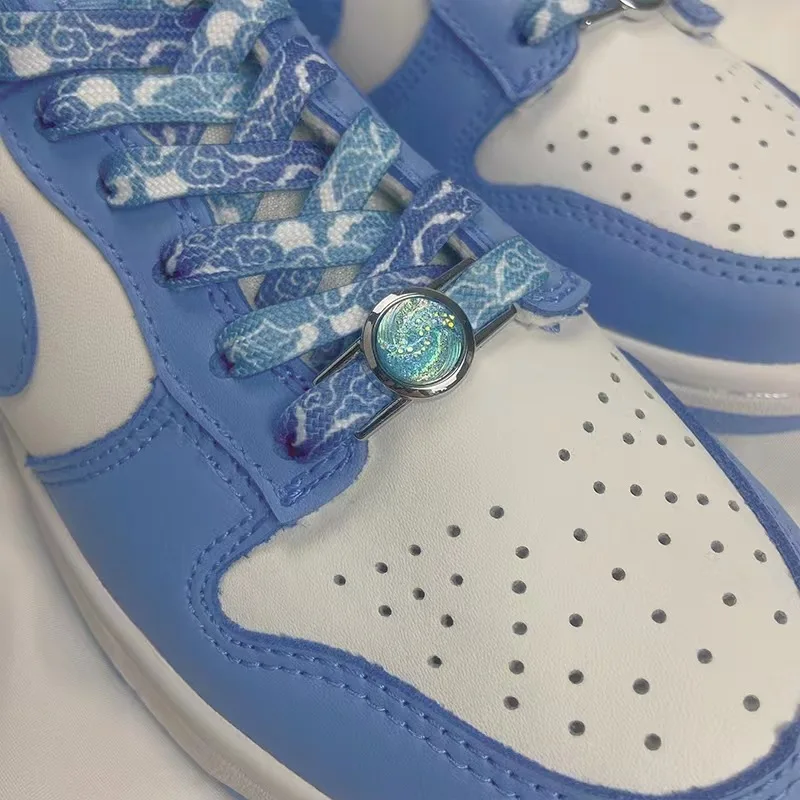 AF1/AJ1 Nebula Schnürsenkel Metall Schnalle Schuh Charms Schnürsenkel Dekoration Turnschuhe Schloss für Sneaker Schuh Zubehör Frauen Männer 1 Paar Image