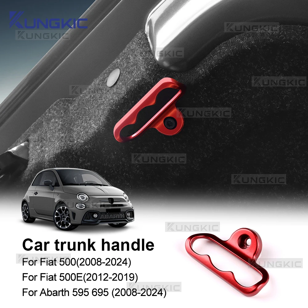 Auto Baule Posteriore Della Copertura Della Porta Per Abarth 595 695/Fiat 500 2008 2009 2010 2011 2012 2013 2014 2015 2016 2017 2018 2019 2020 2021 2022 2023 2024 Fiat 500E 2012-2019 Maniglia In Lega