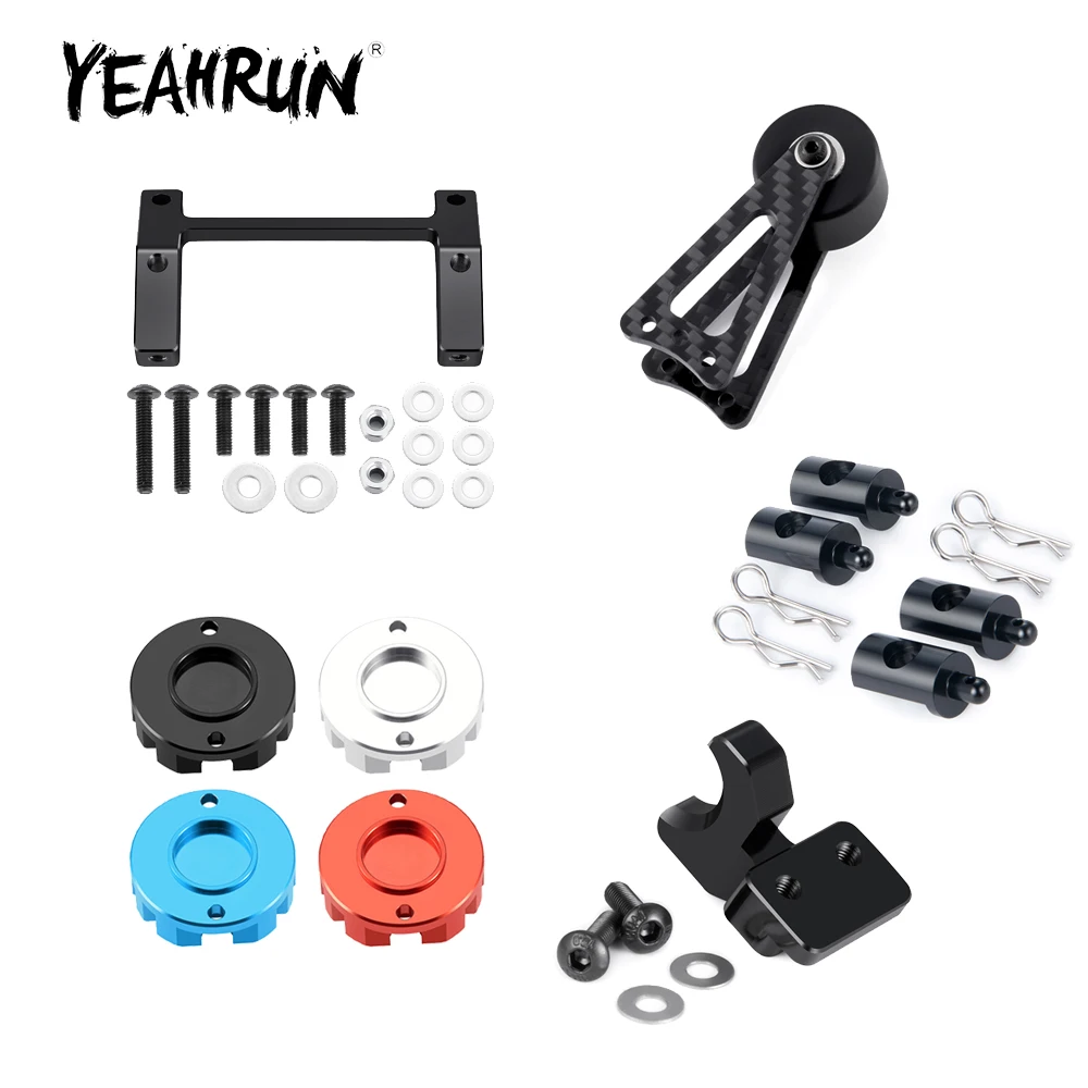 YEAHRUN Auto-Shell-Säule/Servo/Getriebe-Befestigungshalterung/Motorabdeckung/Wheelie-Kit für Tamiya Lunchbox 1/12 RC Monster Truck Image