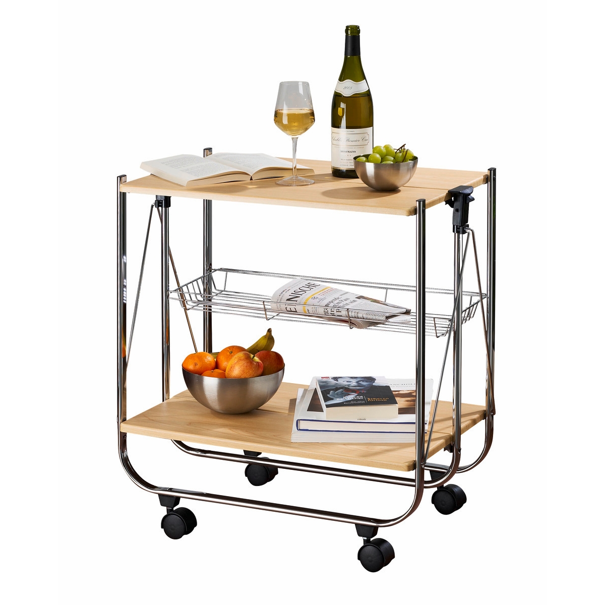 WENKO Servierwagen Mod. Dinett Deluxe Ahorn Image