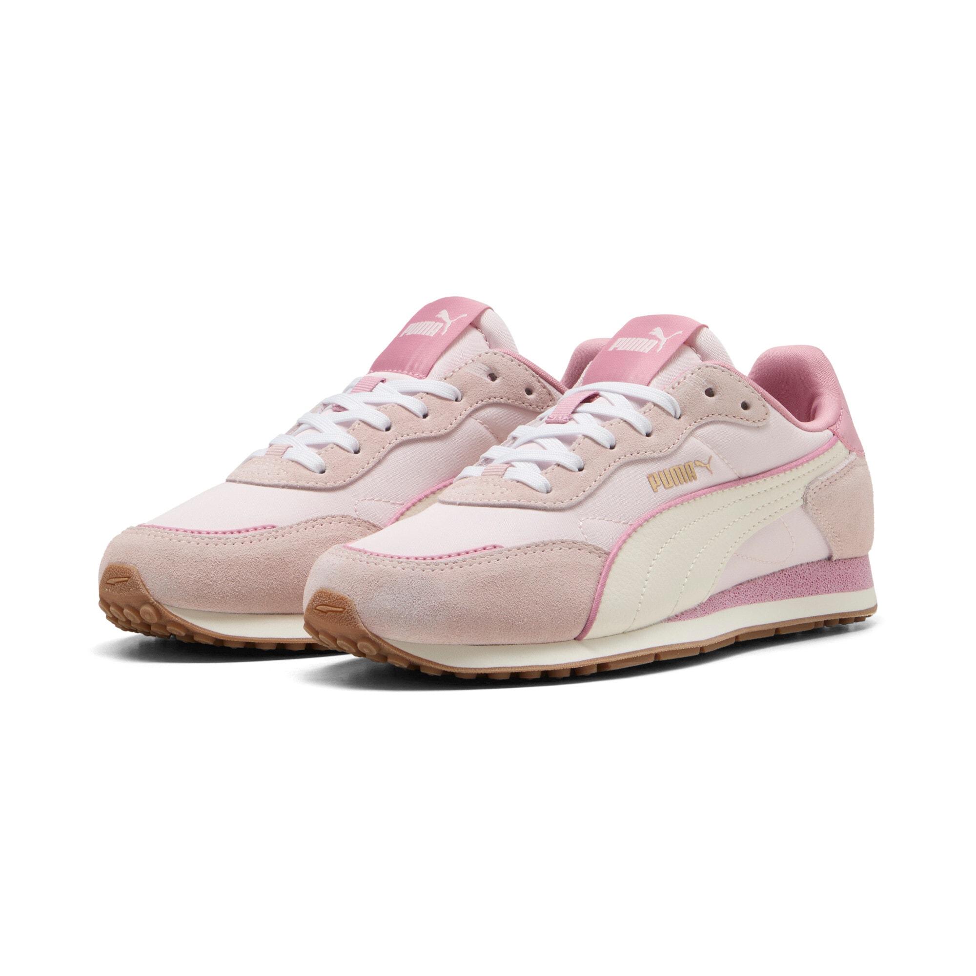 Sneaker PUMA "ST MILER ROSE", Damen, Gr. 37, beige (jasmine flower, frosted ivory, gum), mehrfarbig, Schuhe Sneaker