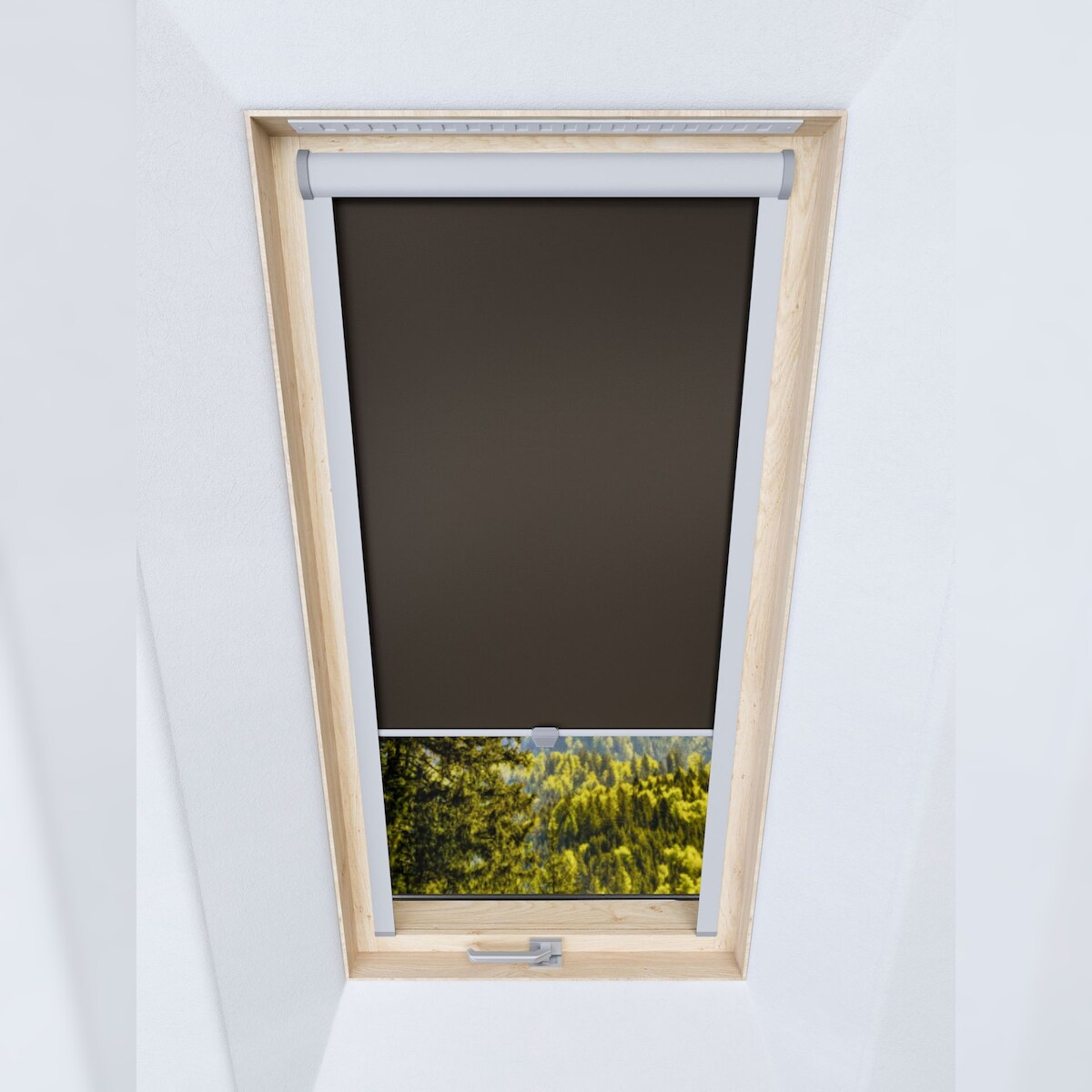 KS Handel 24 Dachfensterrollo Thermo verdunkelnd passend für Fakro 78/98 Braun Image