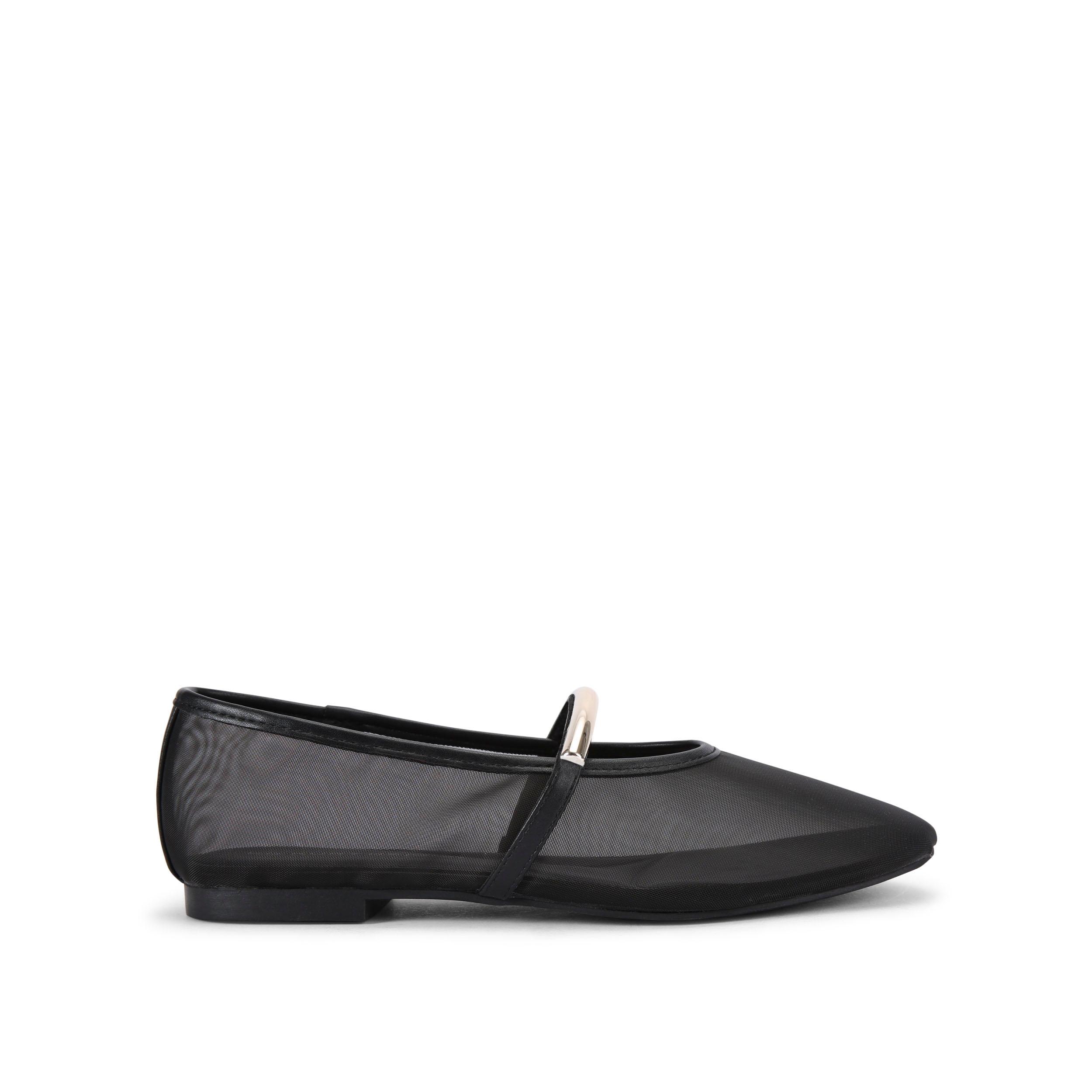 KG Kurt Geiger Womens Nella Ballet Flats - Black Fabric - Size UK 7 | KG Kurt Geiger Sale | Discount Designer Brands