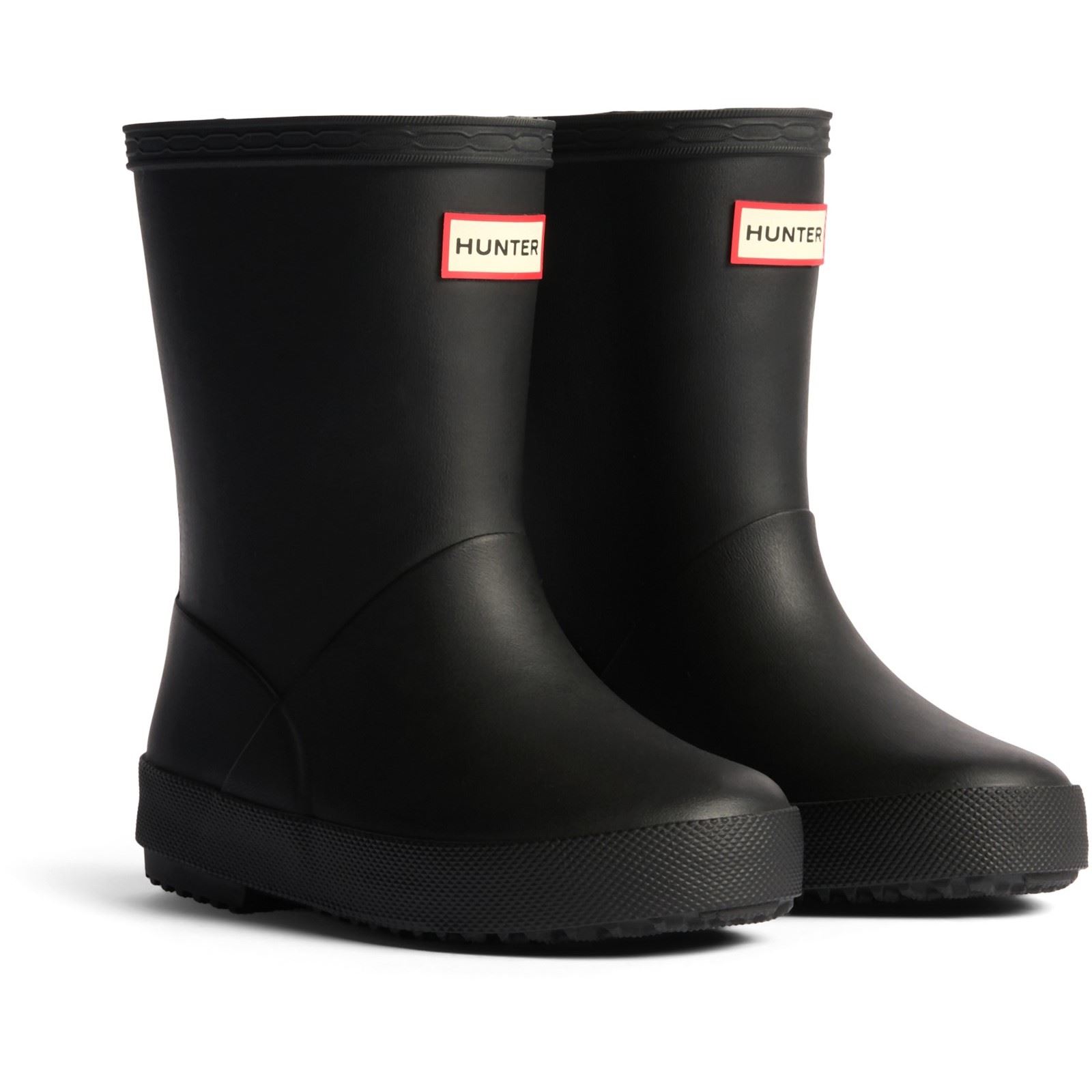 Hunter Kinder Erste Isolierte Gummistiefel Schwarze Wellington-Stiefel für Kinder Image