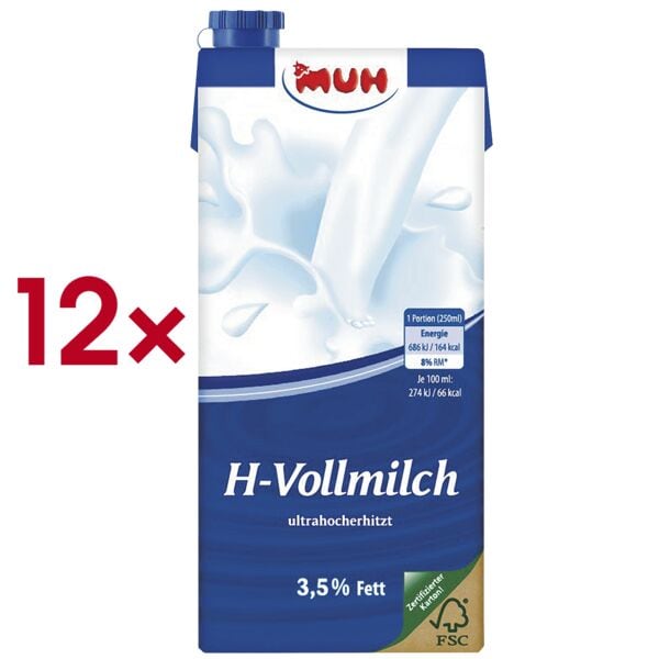 MUH 12er-Pack haltbare Milch »H-Vollmilch 3,5% Fett« Image