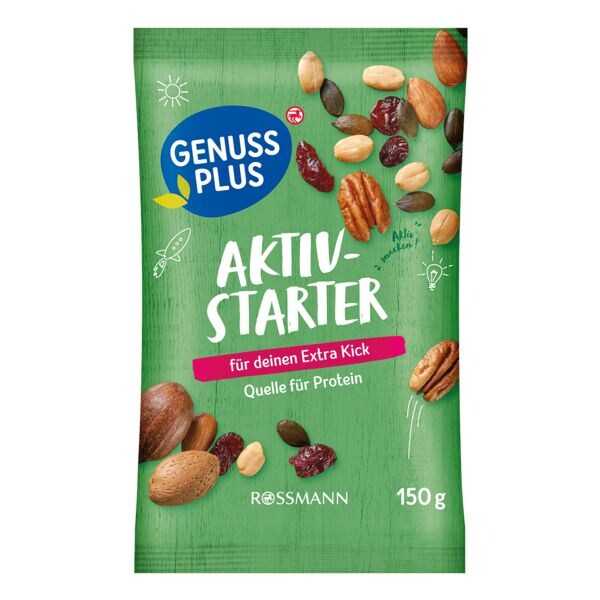 GENUSS PLUS Nuss-Mix »Aktiv-Starter« 150 g Image