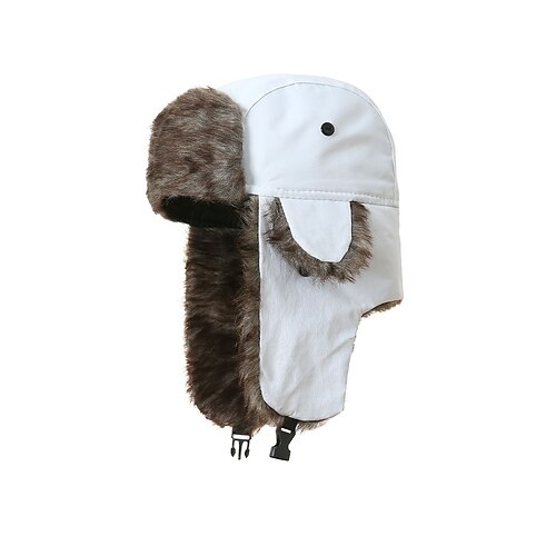 Weihnachts-Trappermütze für Herren mit Pelzfutter – wasserdicht, warm und gemütlich, mit Kunstpelzdetails, ideal für den Winterurlaub und Outdoor-Aktivitäten Image