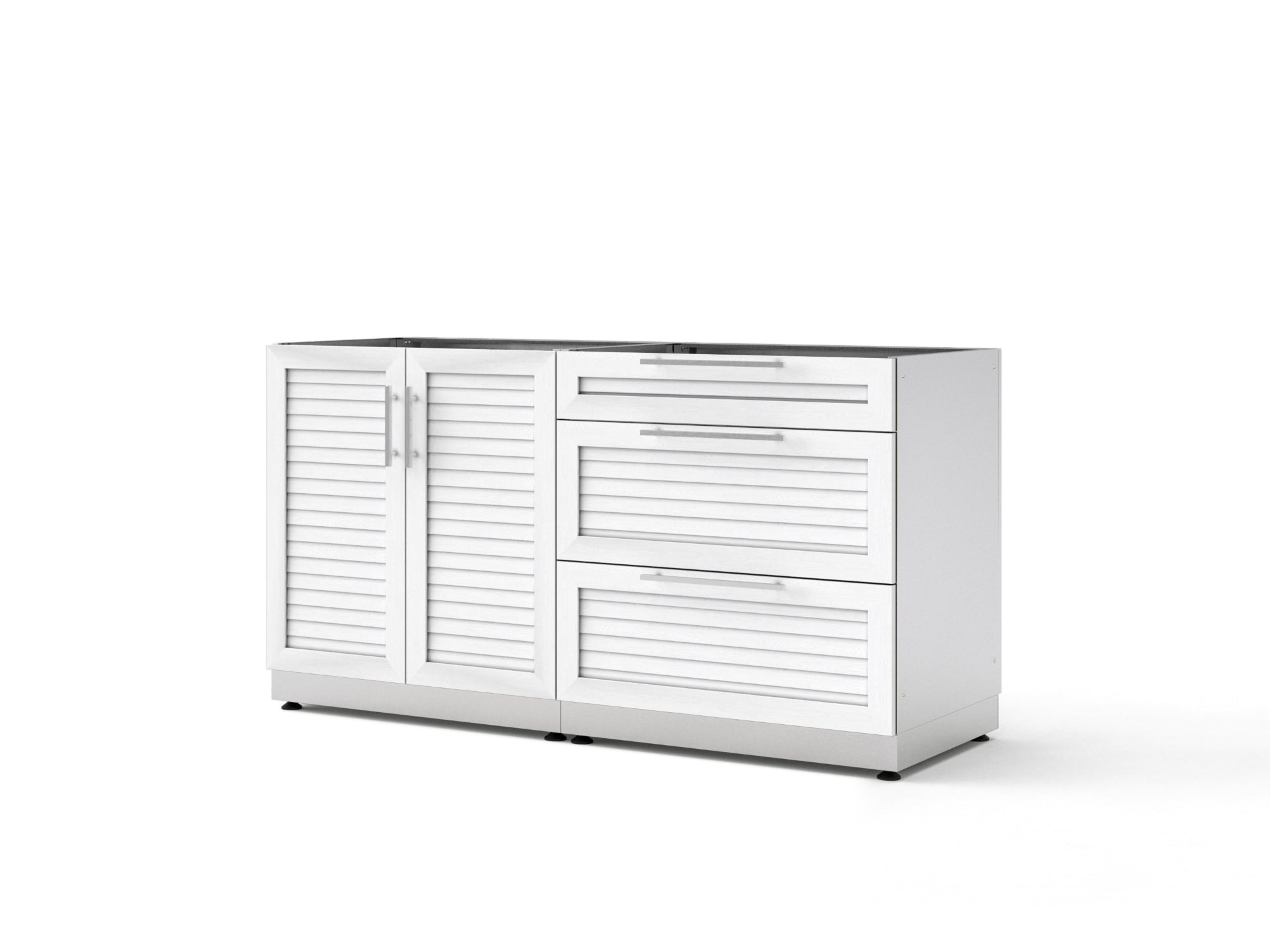 NewAge Outdoor Kitchens Stainless Steel 2-Piece Cabinet Set with 3-Drawer Cabinet and 2-Door Cabinet