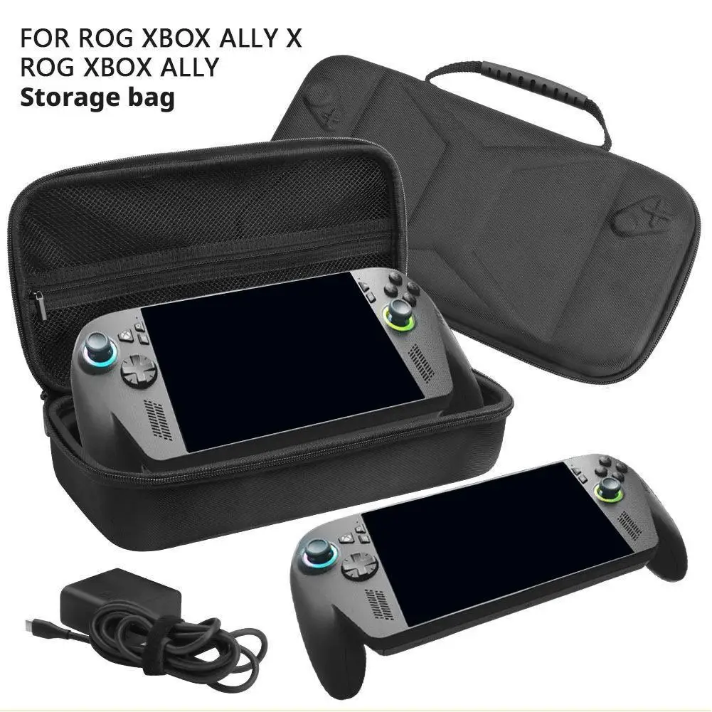Für ROG Xbox Ally X Tragbare Tragetasche Reisetasche Tuch Muster Hard Shell Anti Herbst Wasserdichte Lagerung Tasche Spiel Zubehör Image