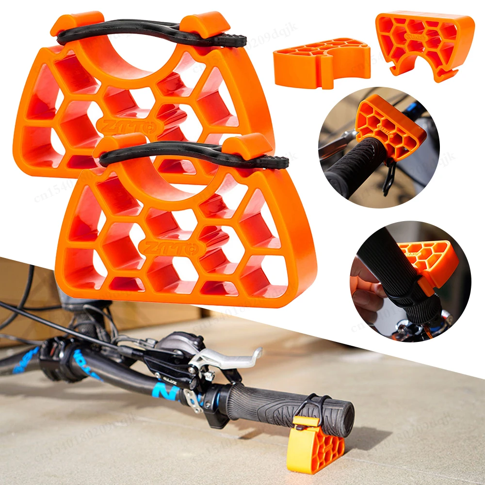 2-6 stücke Fahrrad Lenker Halterung Ständer Clip-On Stabilisator für Invertiert Parkplatz Stabile MTB eBIKE Shifter Bremshebel Schutz Werkzeug Image