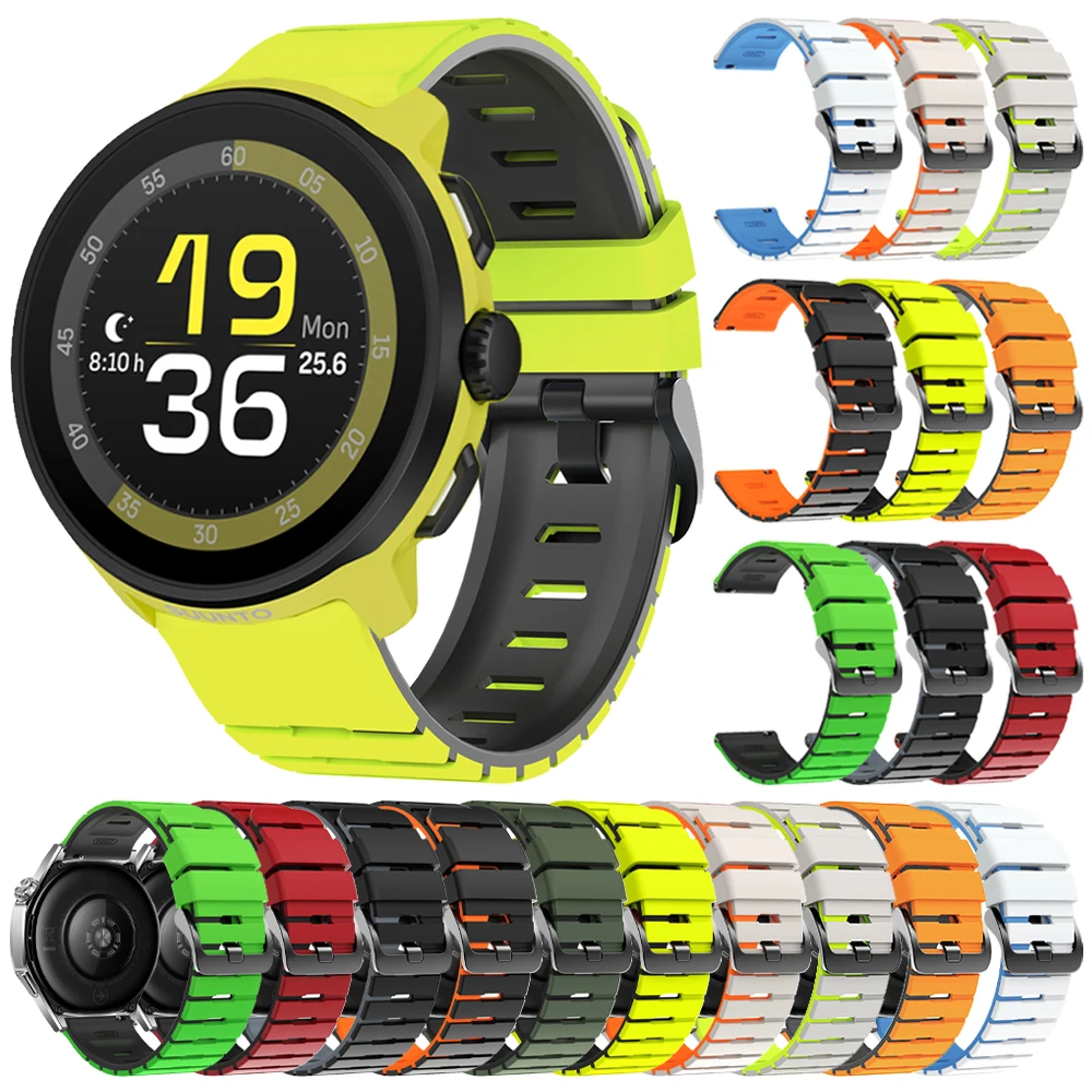 22 mm Sport-Silikon-Uhrenarmband für SUUNTO RUN Armband für SUUNTO 9 PEAK PRO DLC/5 PEAK/RACE S/OCEAN/VERTICAL Ersatzband Image