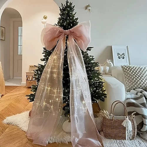Nœud en maille de 35,4 pouces, grande décoration d