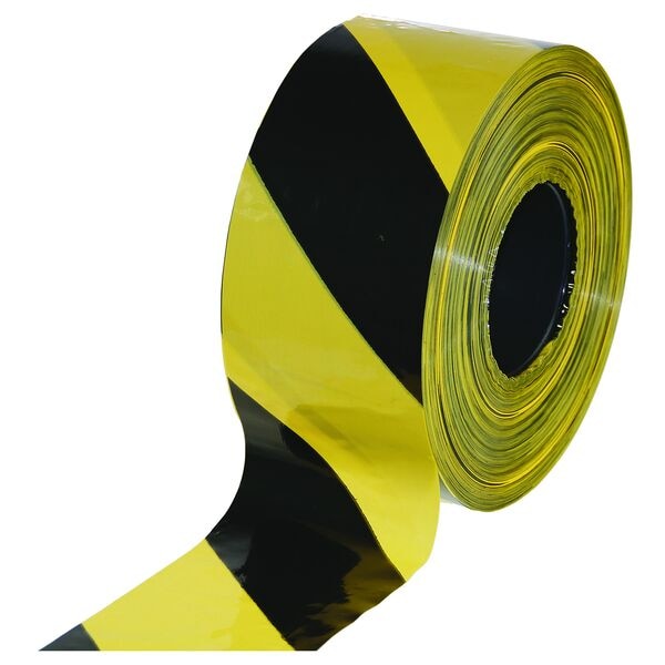 OTTO Office Absperrband / Warnband 80 mm x 500 m schwarz-gelb, 8 cm Image