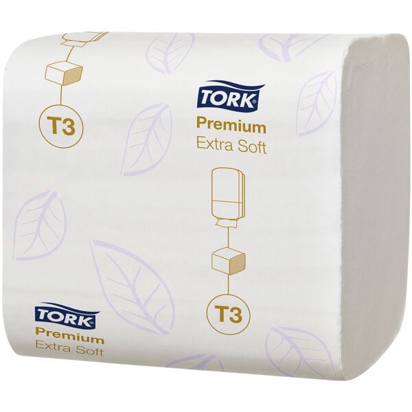 Tork Toilettenpapier T3 Premium Extra Soft 2-lagig 1 Karton (7.560 Tücher) weiß Image