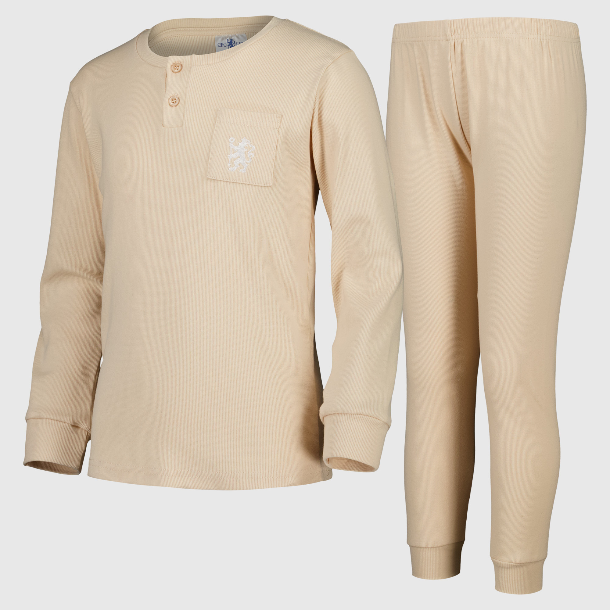 Chelsea Crest Geripptes Lounge-Set – Beige – Mädchen Image