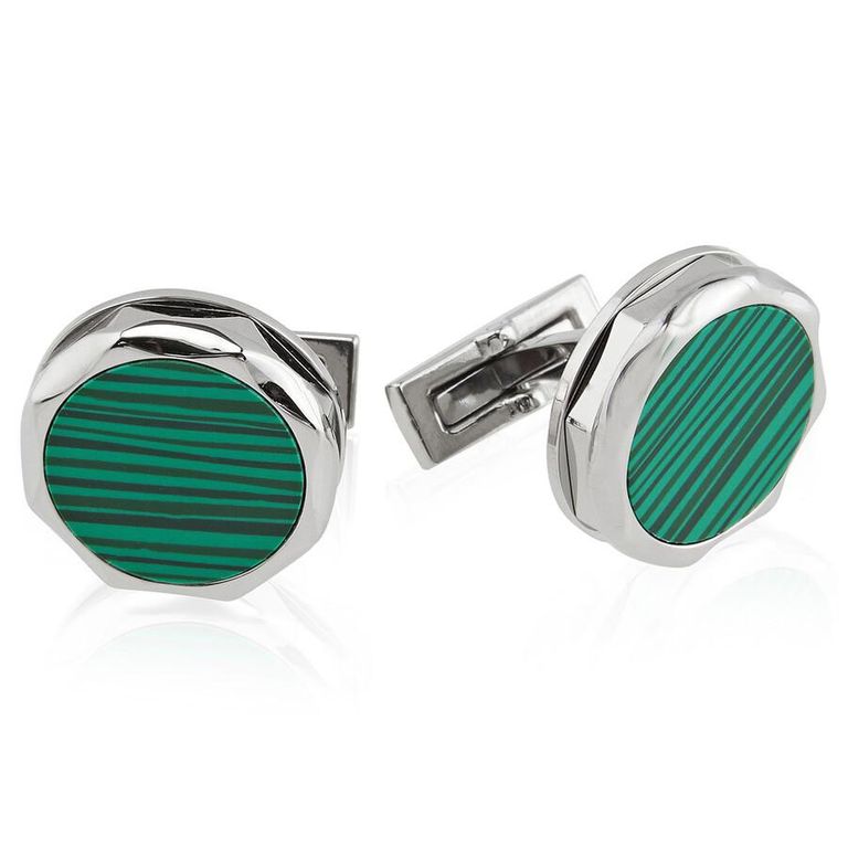 Stainless Steel Cufflinks - Green - Picasso and Co Cufflinks