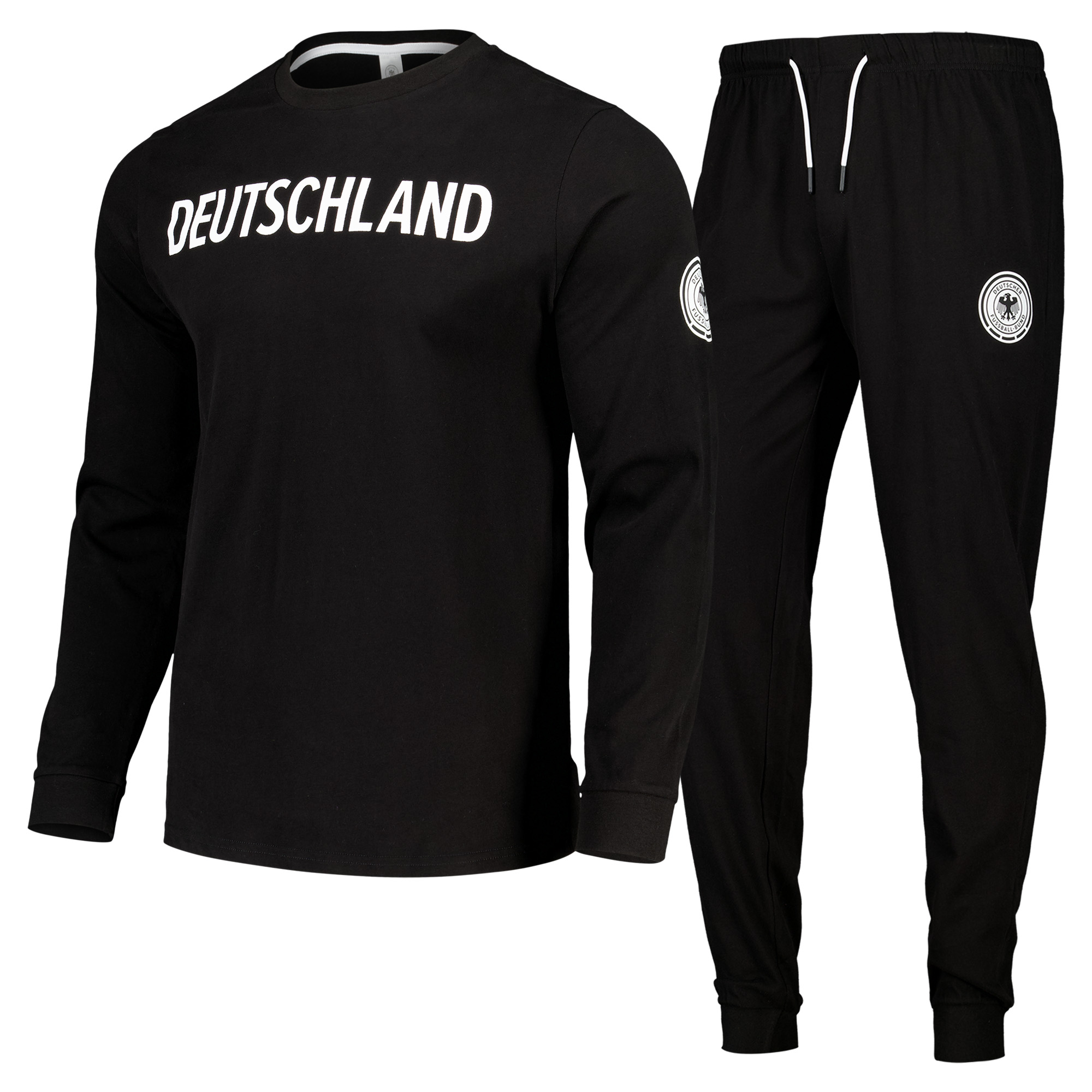 DFB Langer Pyjama – Schwarz – Herren Image