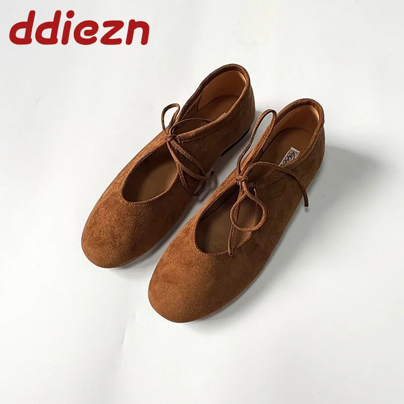 new Fashion Round Toe Mary Janes Ladies Flats Slip On Shoes Outdoor Female Butterfly-Knot Footwear Lolita Women Flats Shoes