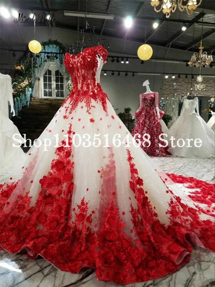 Vintage viktorianisches Gothic-Hochzeitskleid, Burgunderrot, 3D-Blumenstickerei, Applikationen, Korsett, A-Linie, lange, individuelle Brautkleider