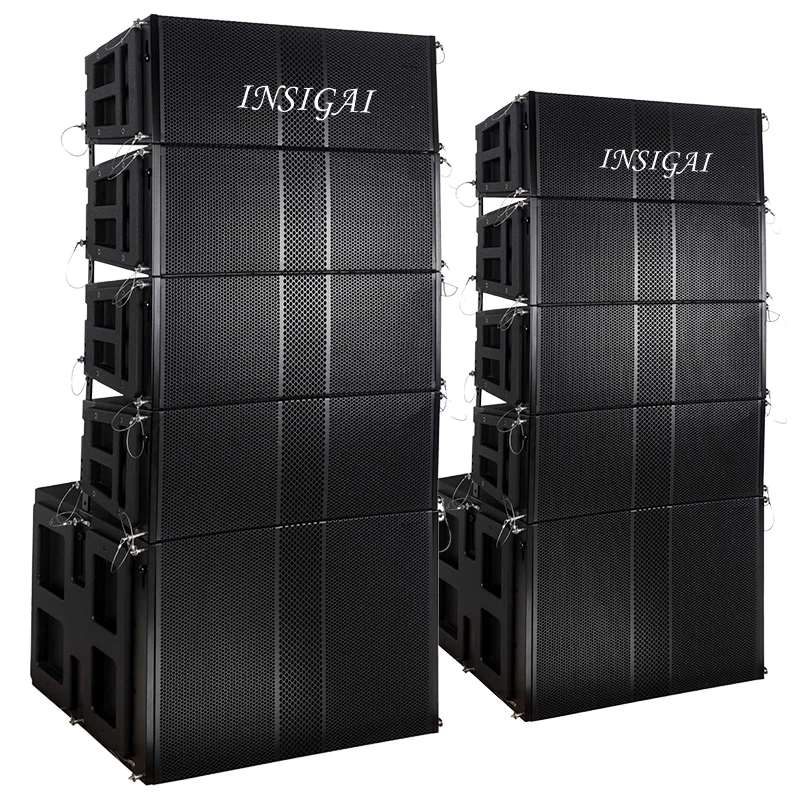Mini-Line-Array-Lautsprecher, 6,5 8, 10, 12 Zoll, professionelles Audiosystem, Besprechung, Konferenz, Hochzeit, Halle, Bühne, Line-Array-Lautsprecher Image