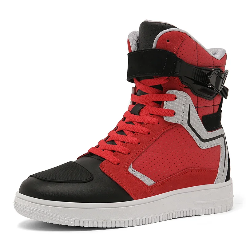 Neue große Größe High Top Motorrad Reitschuhe Off Road Motorrad Schuhe Racing Stiefel bruchsicher wasserdicht langlebig