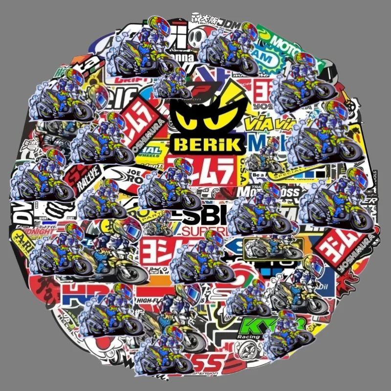 40/80 stücke Auto Fahrrad Helm Tank Racing Sponsor Logo Set Motorrad Aufkleber Moto Für Honda Yamaha Kawasaki Suzuki motocross Aufkleber