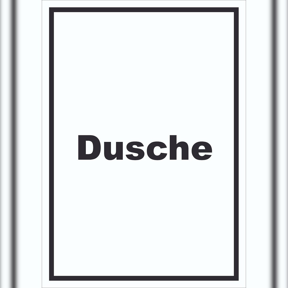 HB-Druck Dusche Schild mit Text waschen Hygiene hochkant A5 (148x210mm) Image