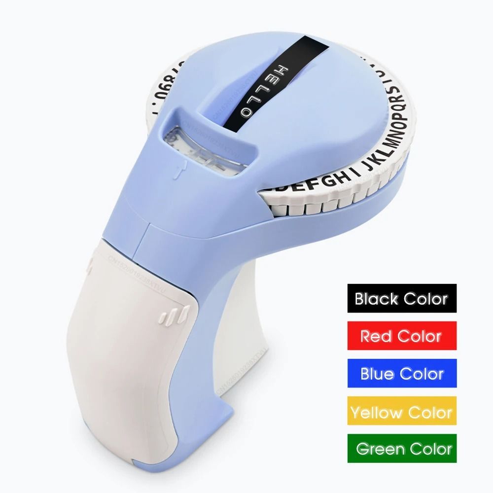 Portable Label Maker B90 Manual Embossing Printer Compatible With 9mm Tapes 3 Pack Label 07
