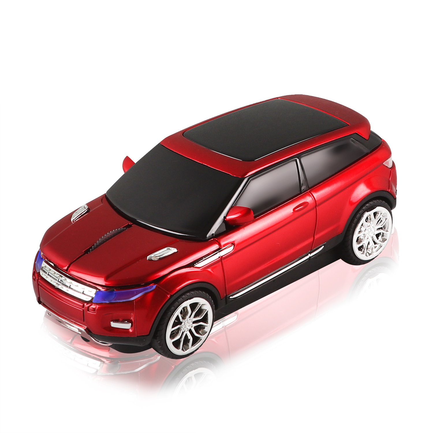 Gaming Mice For PC Laptop, Ergonomic 2.4Ghz Wireless Mouse, USB Optical 3D Cool SUV Sports Car Mouse red