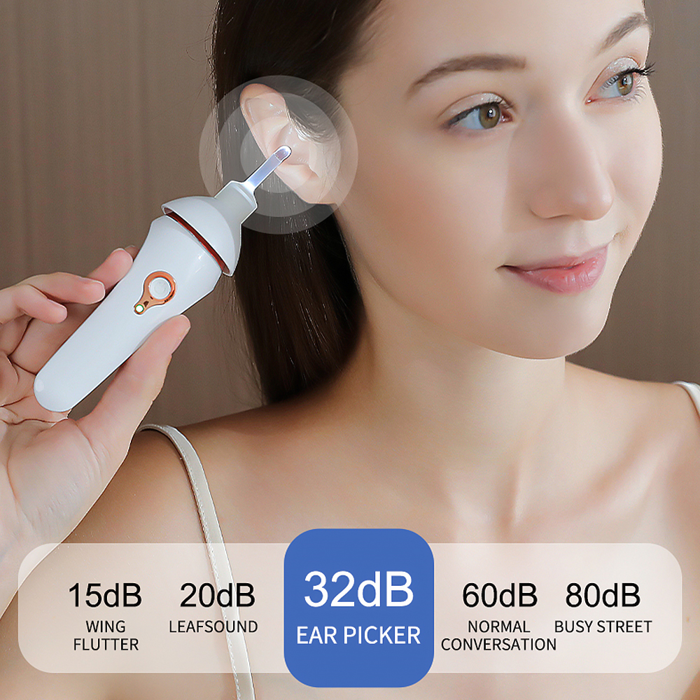 Painless Vacuum Ear Wax Pick Remover, Electric Ear Cleaner Cordless Luminous, Ear Cleaning Device For Kid Adult Health Painless Vacuum Ear Wax Pick Remover, Electric Ear Cleaner Cordless Luminous, Ear Cleaning Device For Kid Adult Health