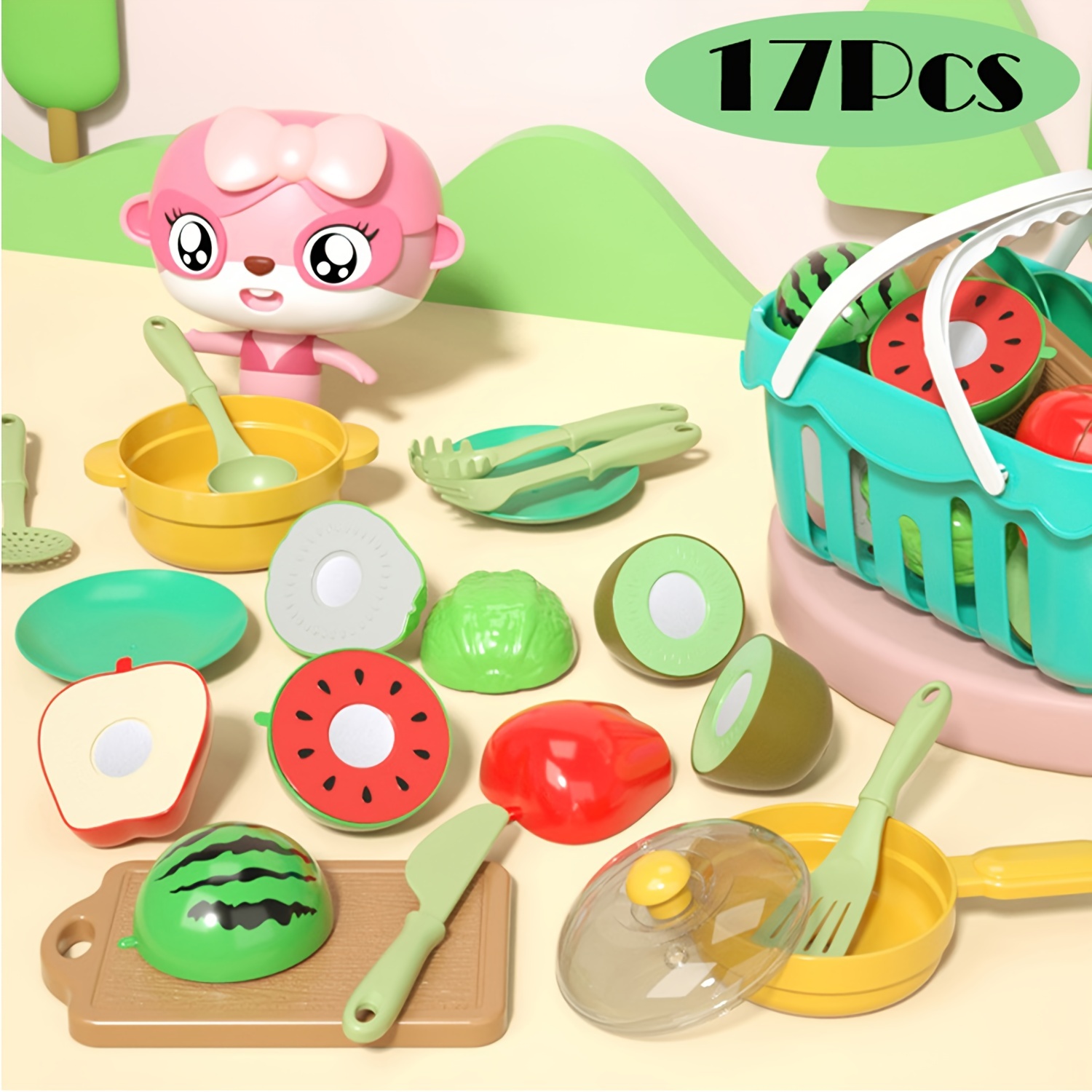 Kids Pretend Play, Kitchen Toys, Cutting Play, Fruit Vegetables, Educational Toy, Food Kit, Toddler, Children Gift Kids Pretend Play, Kitchen Toys, Cutting Play, Fruit Vegetables, Educational Toy, Food Kit, Toddler, Children Gift