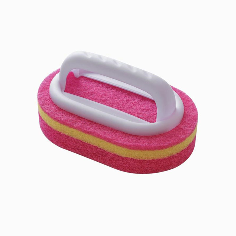 Magic Handle Sponge Household Cleaning Brush Easy Cleaning Tool For Kitchen, Bathroom, Toilet, Walls & Windows blue