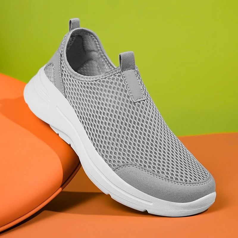 Men Summer Casual Sneakers Lightweight Anti Slip Comfortable Running Shoes us 10 light Gray