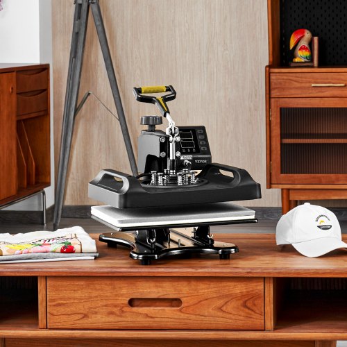 800W Sublimation Machine, 360 Rotation Swing Away Heat Press With Dual Tube Heating For DIY T Shirts, Caps & Mugs 800W Sublimation Machine, 360 Rotation Swing Away Heat Press With Dual Tube Heating For DIY T Shirts, Caps & Mugs