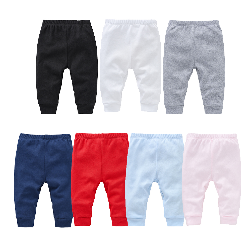 Cotton Baby Pants, Blank Color Muslin Trousers For Newborns & Kids, Soft Plain Clothing kz5189 3 6m