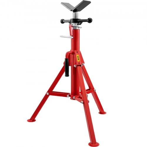 Heavy Duty V Head Pipe Stand, Adjustable Height, Pipe Jack Stands Load, Portable Folding Carbon Steel Pipe Support Heavy Duty V Head Pipe Stand, Adjustable Height, Pipe Jack Stands Load, Portable Folding Carbon Steel Pipe Support