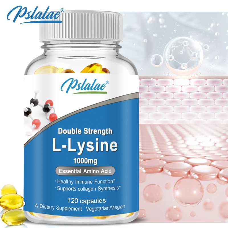 L Lysine 120 Capsules, 1000mg Premium Supplement For Immune Support, Collagen Synthesis, Skin Health, Boosts Metabolism L Lysine 120 Capsules, 1000mg Premium Supplement For Immune Support, Collagen Synthesis, Skin Health, Boosts Metabolism