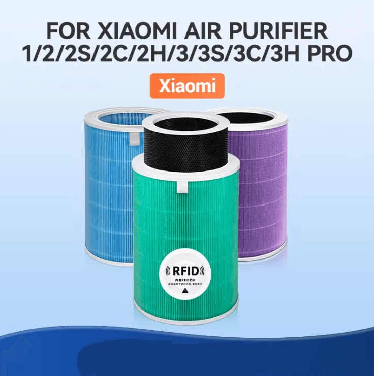 Air Filter Replacement For Xiaomi Mi Air Purifier HEPA And Carbon Filter Compatible Models purple