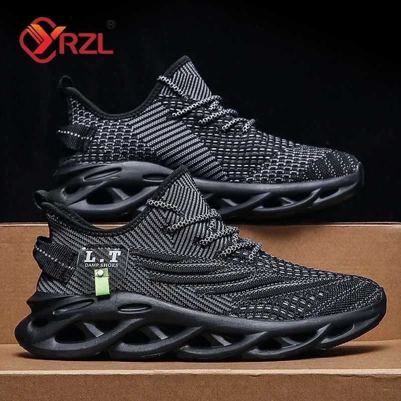 Men And Women Breathable Running Sneakers Lightweight Casual Shoes 6 khaki