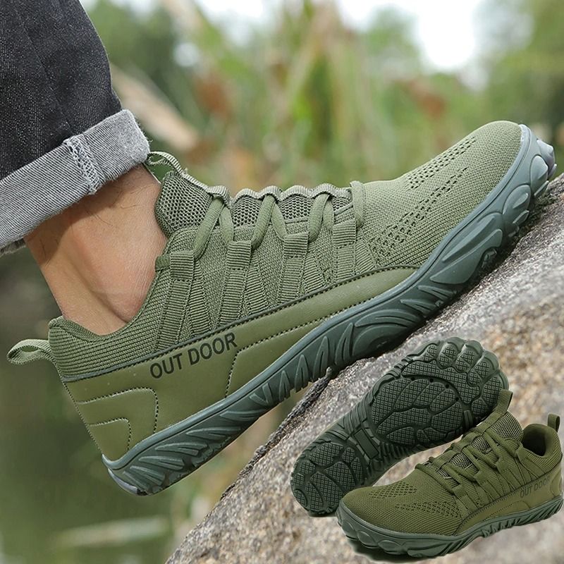 Lightweight Hiking Shoes For Men Wide Fit Outdoor Sports And Casual Wear military Green 12