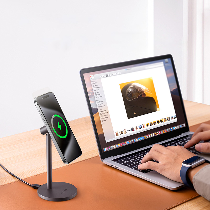 Wireless Charging Stand For Apple, Magsafe Magnetic Phone Holder, Fast Charging Vertical Base. Wireless Charging Stand For Apple, Magsafe Magnetic Phone Holder, Fast Charging Vertical Base.